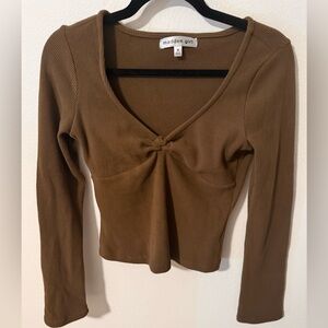 Women madden girl long sleeve brown